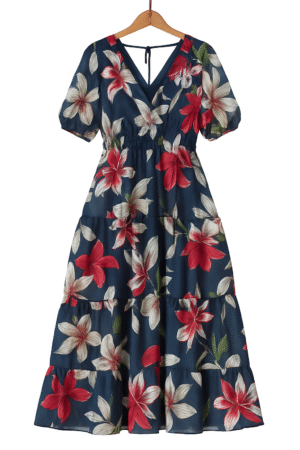 Vestido Largo Estampado Floral – Kate & Lily -Importado USA