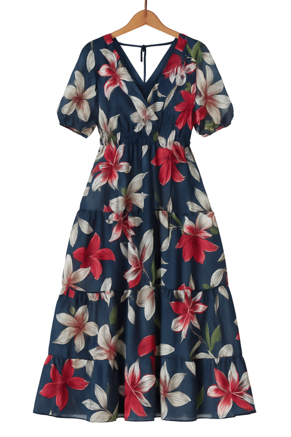 Vestido Largo Estampado Floral – Kate & Lily -Importado USA