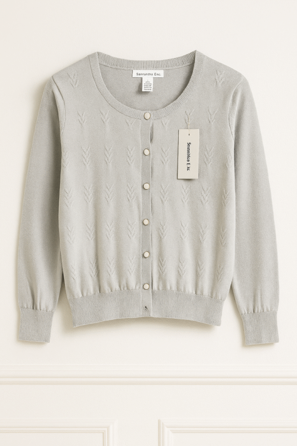 Cardigan Samantha Erin – Gris Claro