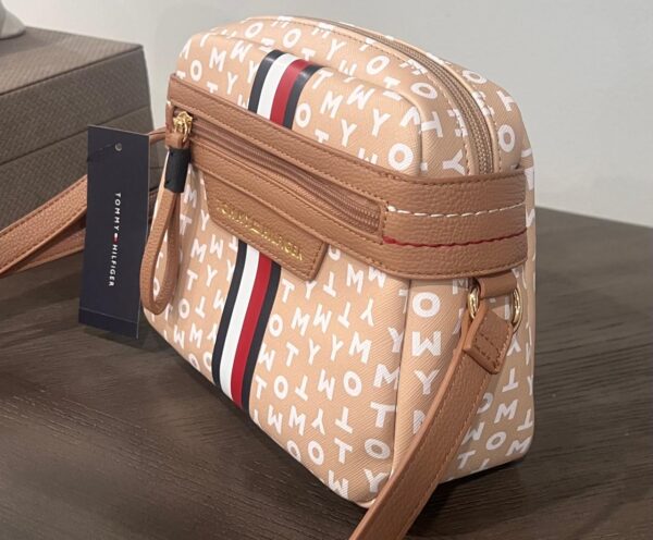 Bandolera Tommy Hilfiger Letter Beige - Image 4
