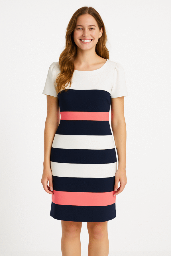 Vestido Tommy Hilfiger Rayado – Elegancia Clásica con Estilo Moderno Importado USA - Image 2