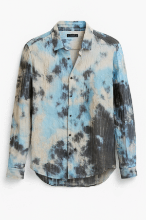 Camisa Envy estampado tie-dye arrugado