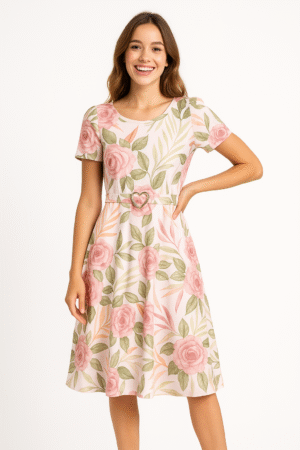 Vestido Rosa Pastel “Gardenia”