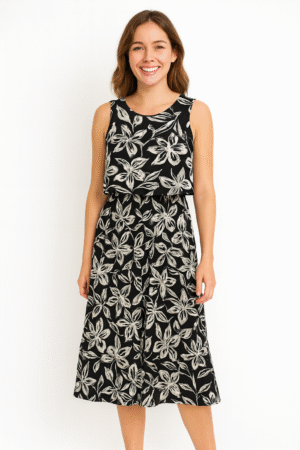 Vestido “Noir Garden”